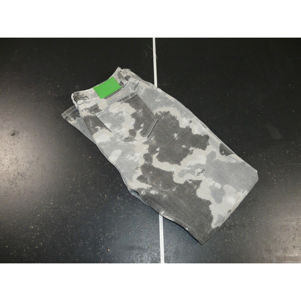 Chuu Korean Fashion Denim Jeans Animal Print Gray Wash | Women's 165/68A - 28